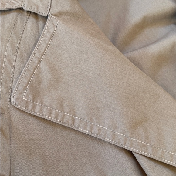 Vince Dark Khaki Cotton Belted Trench Coat, size small - Picture 10 of 16